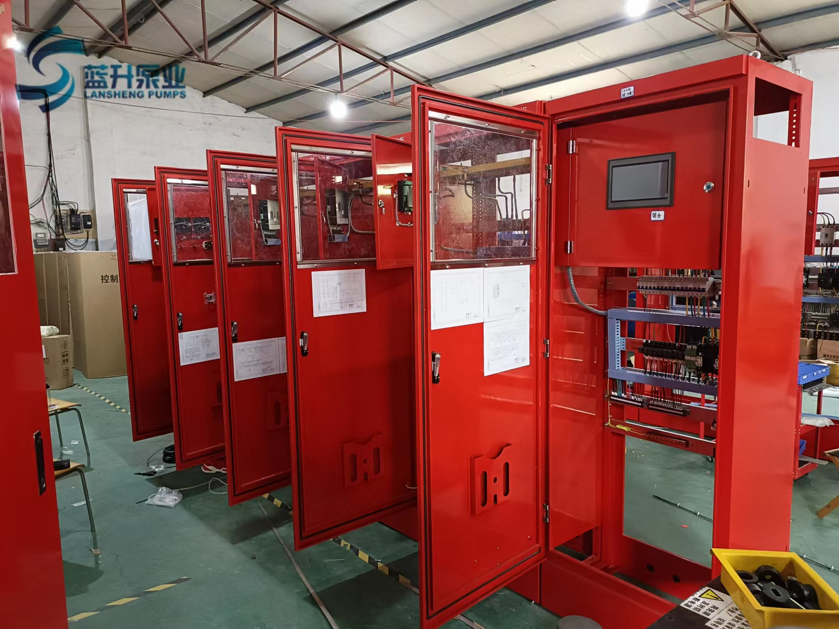 山東藍升控制柜巡檢柜雙電源柜出廠(chǎng)檢測